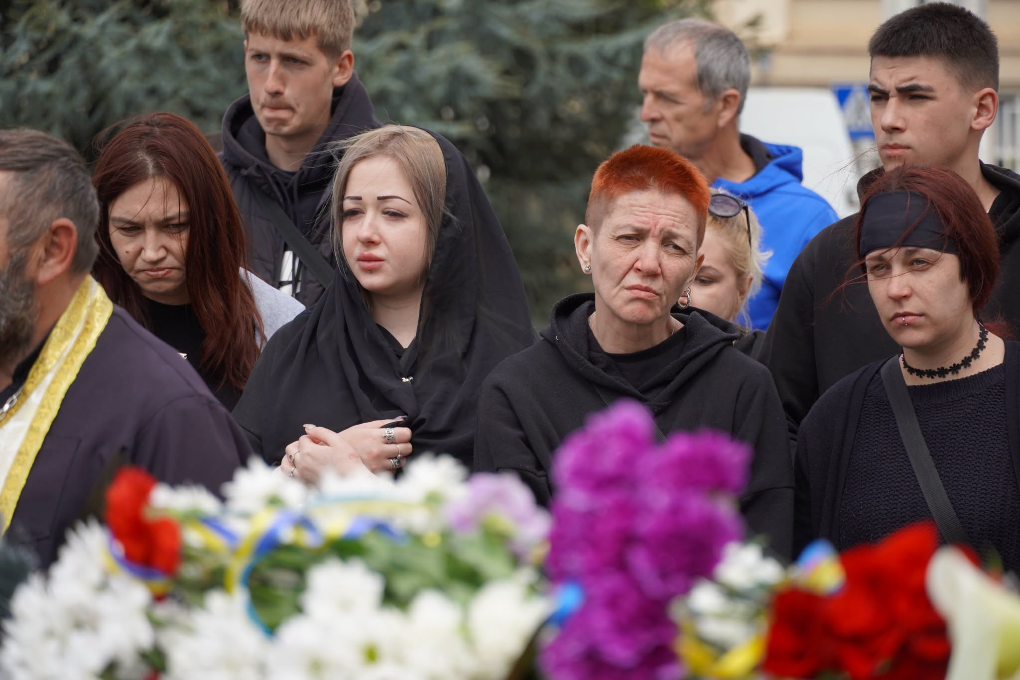 Прощання із полеглим воїном Андрієм Трещаком