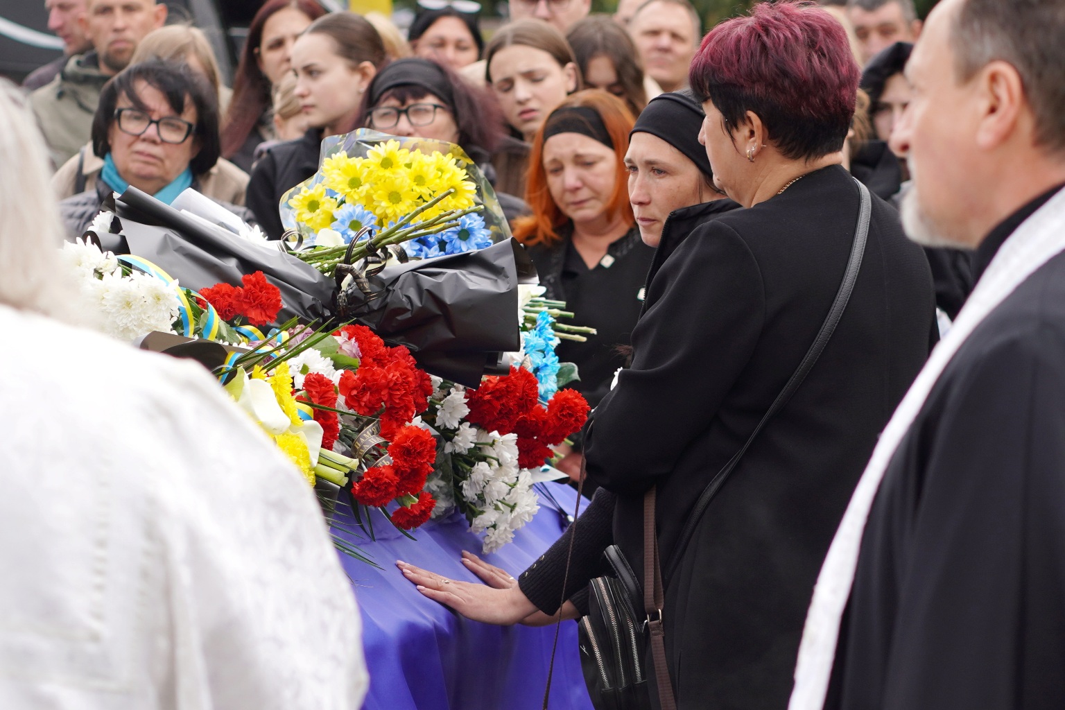 Прощання із полеглим прикордонником Романом Самолюком