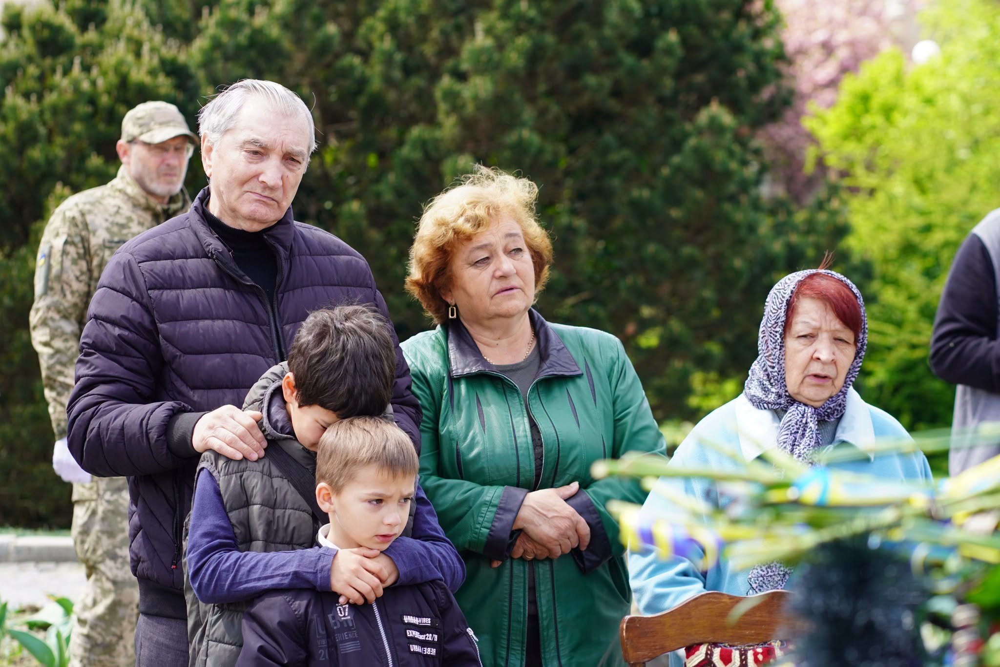 Прощання із полеглим воїном Андрієм Трещаком
