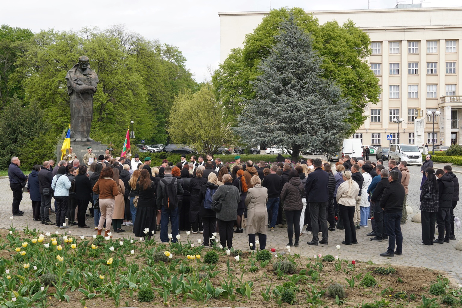 Прощання із полеглим прикордонником Романом Самолюком