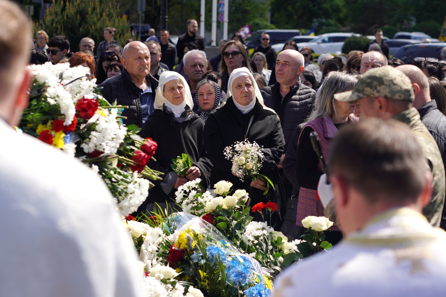 Прощання із полеглим воїном Владиславом Шитіхіним в Ужгороді