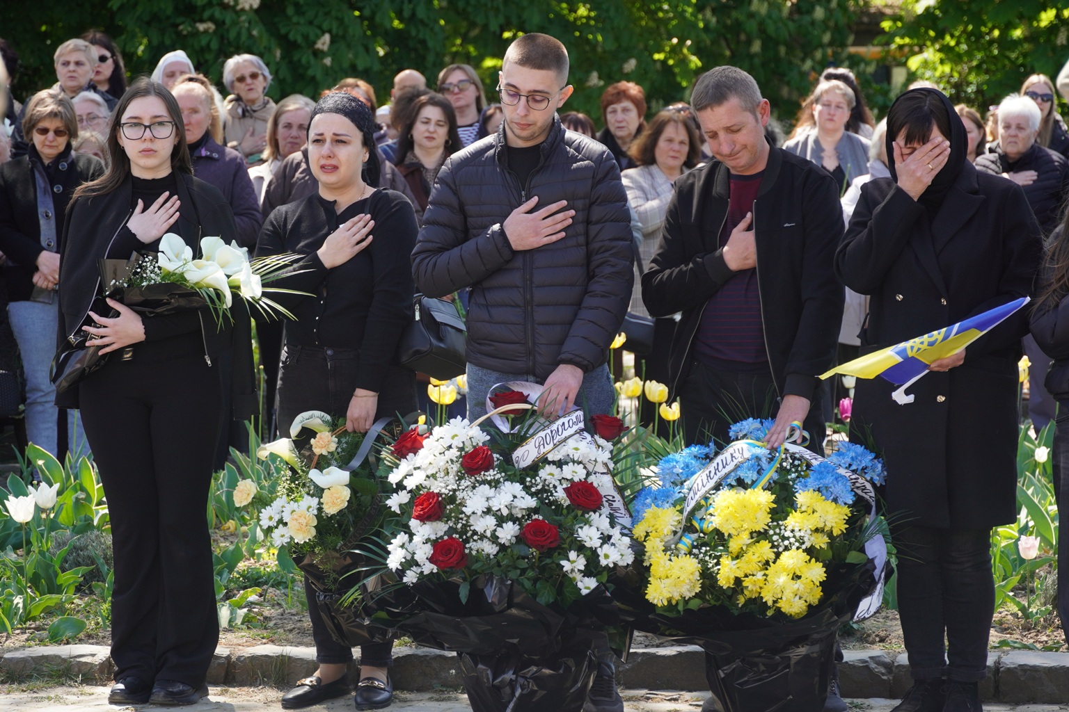 Прощання із полеглим воїном Владиславом Шитіхіним в Ужгороді