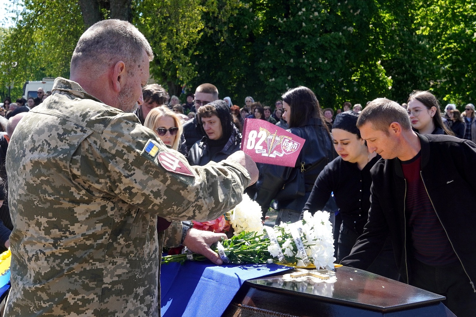 Прощання із полеглим воїном Владиславом Шитіхіним в Ужгороді