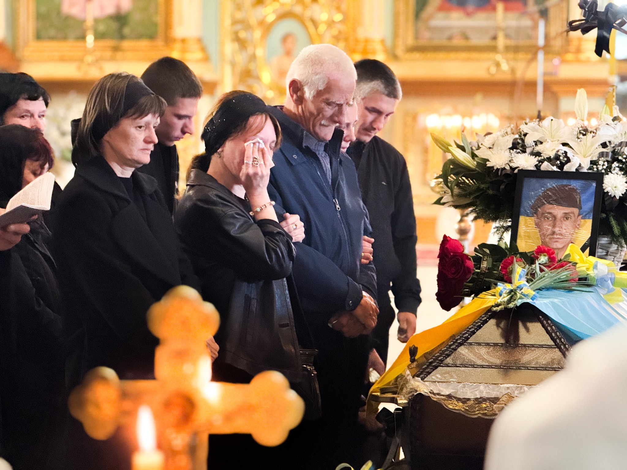 Прощання із полеглим воїном Петром Будкаєм у Мукачеві