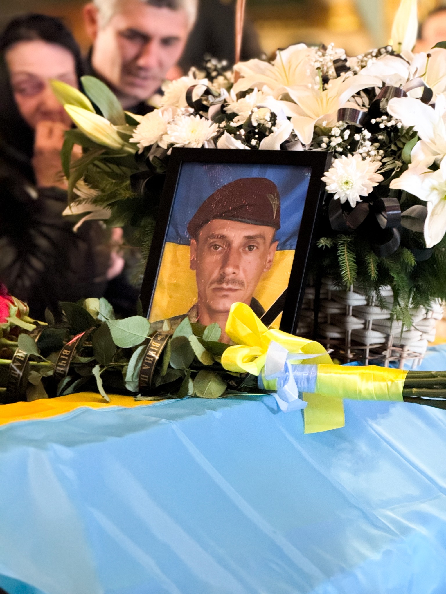 Прощання із полеглим воїном Петром Будкаєм у Мукачеві