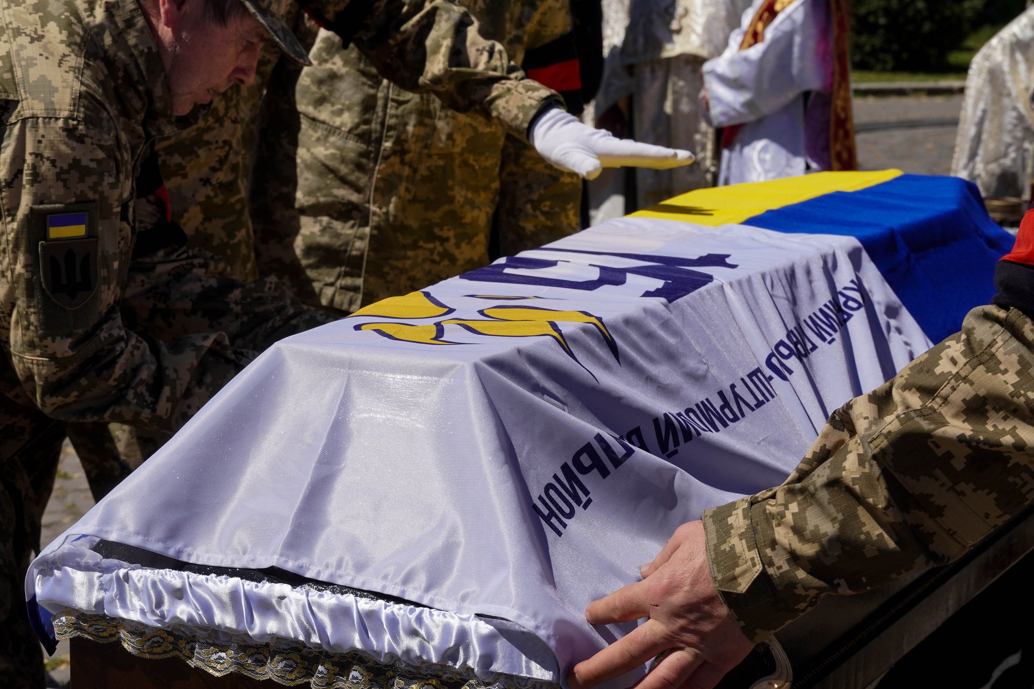 Прощання із молодшим сержантом Сергієм Захожим в Ужгороді