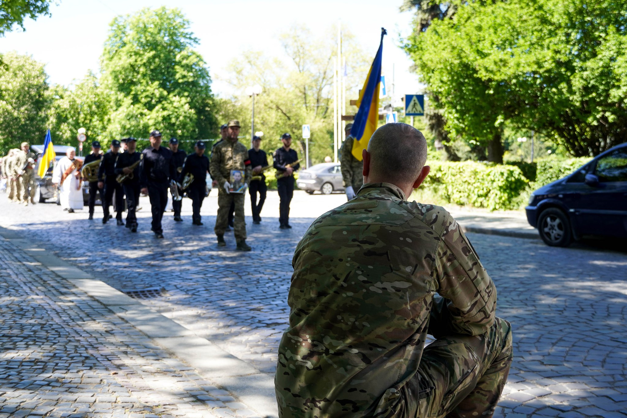Прощання із молодшим сержантом Сергієм Захожим в Ужгороді