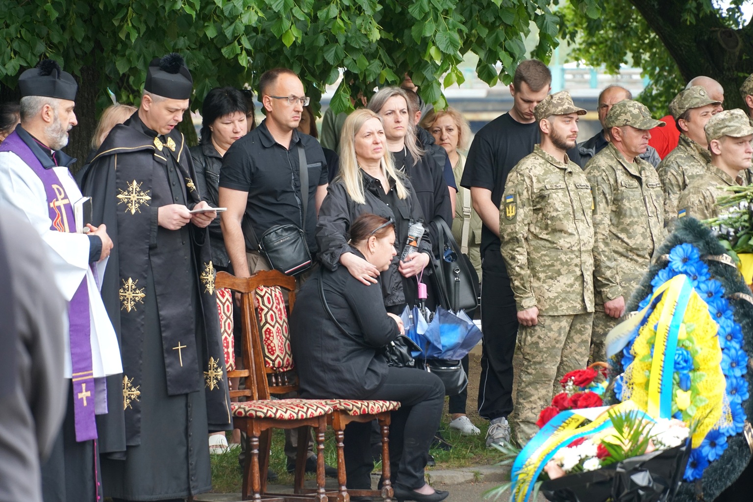 Прощання із полеглим воїном Павлом Ференсом в Ужгороді