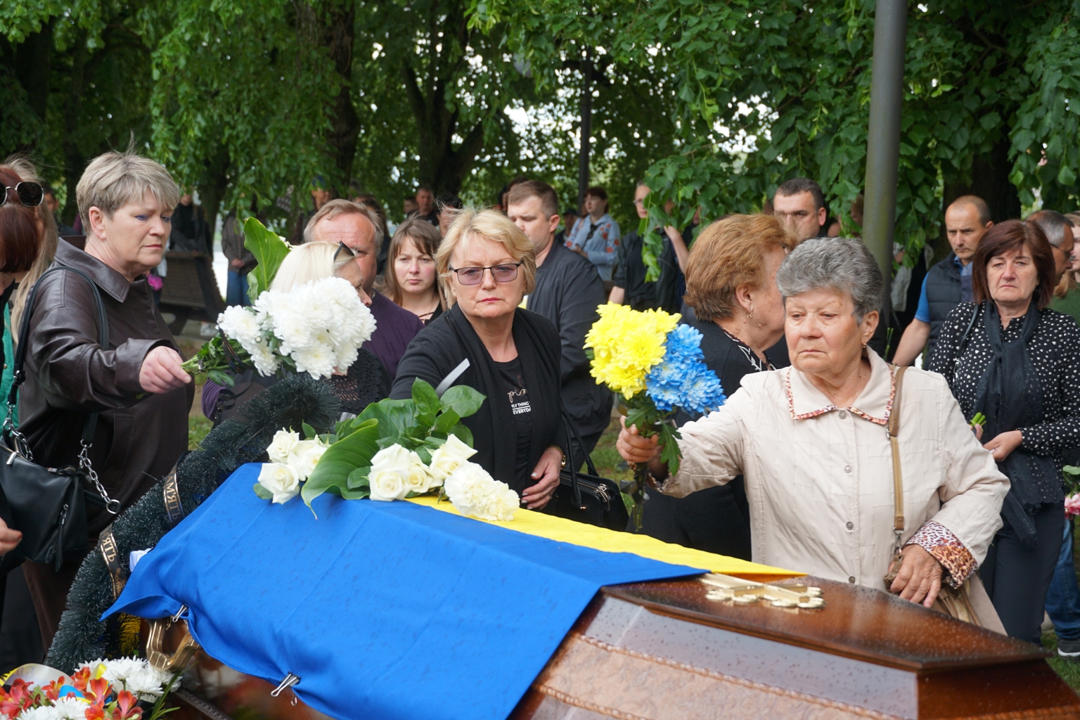 Прощання із полеглим воїном Павлом Ференсом в Ужгороді