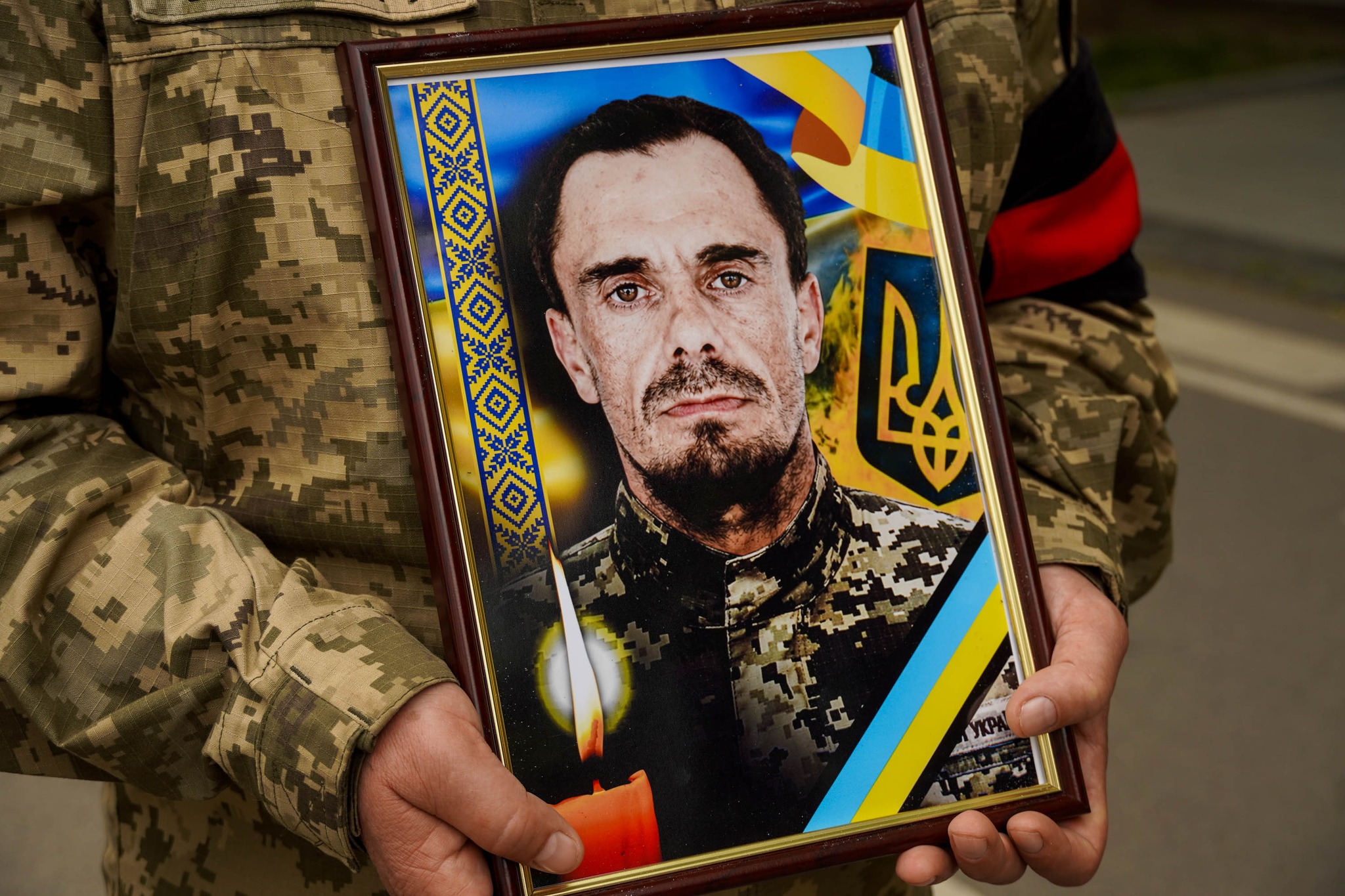 Прощання із полеглим воїном Олександром Скляровим в Ужгороді