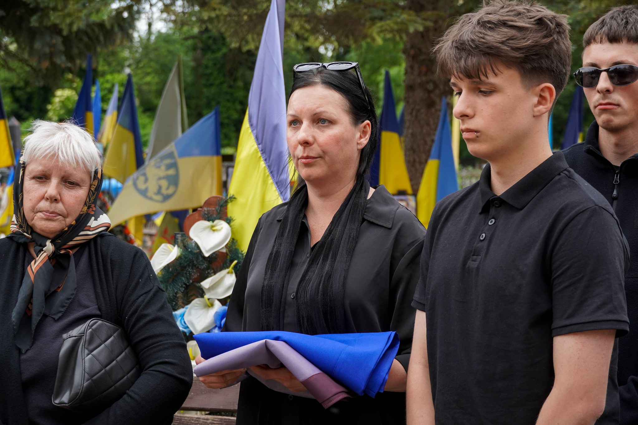Прощання із полеглим воїном Олександром Скляровим в Ужгороді