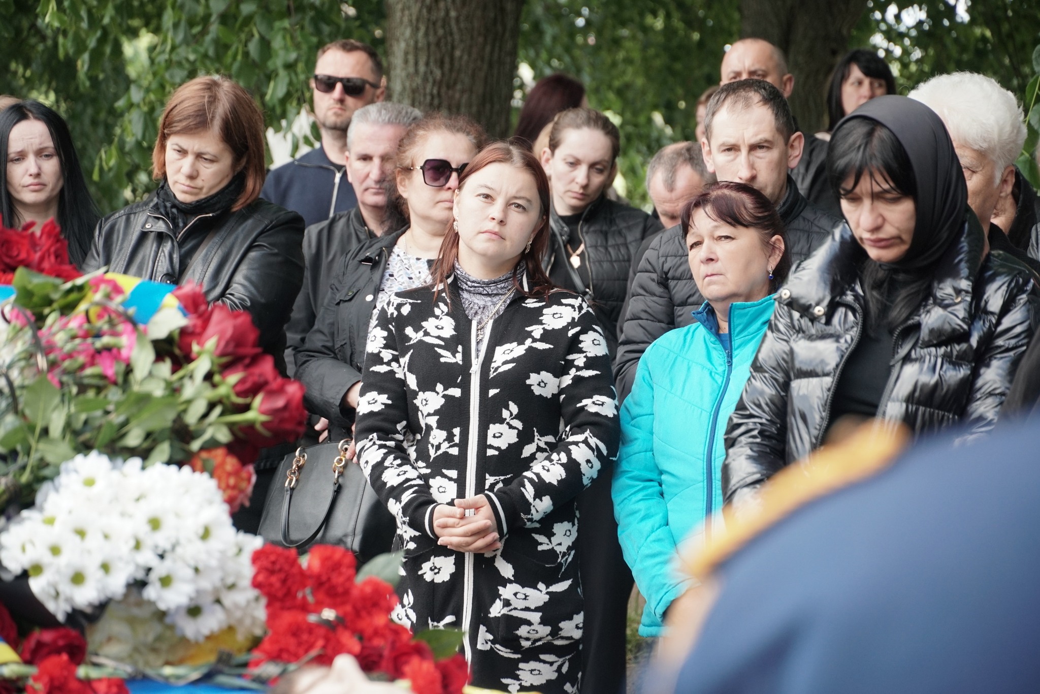 Прощання із полеглим Михайлом Риганом в Ужгороді