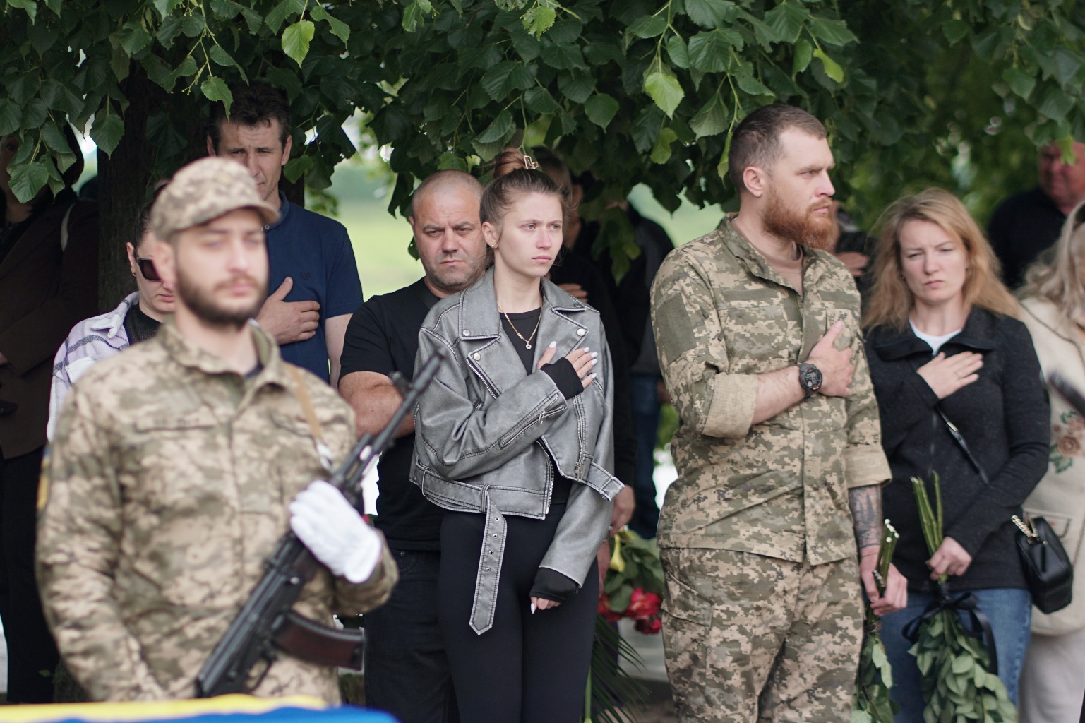 Прощання із полеглим воїном Іваном Кирʼяновим в Ужгороді