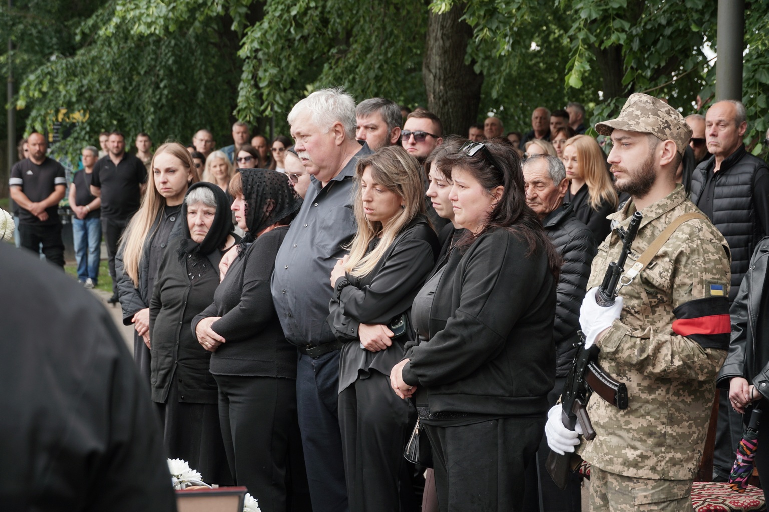 Прощання із полеглим воїном Іваном Кирʼяновим в Ужгороді