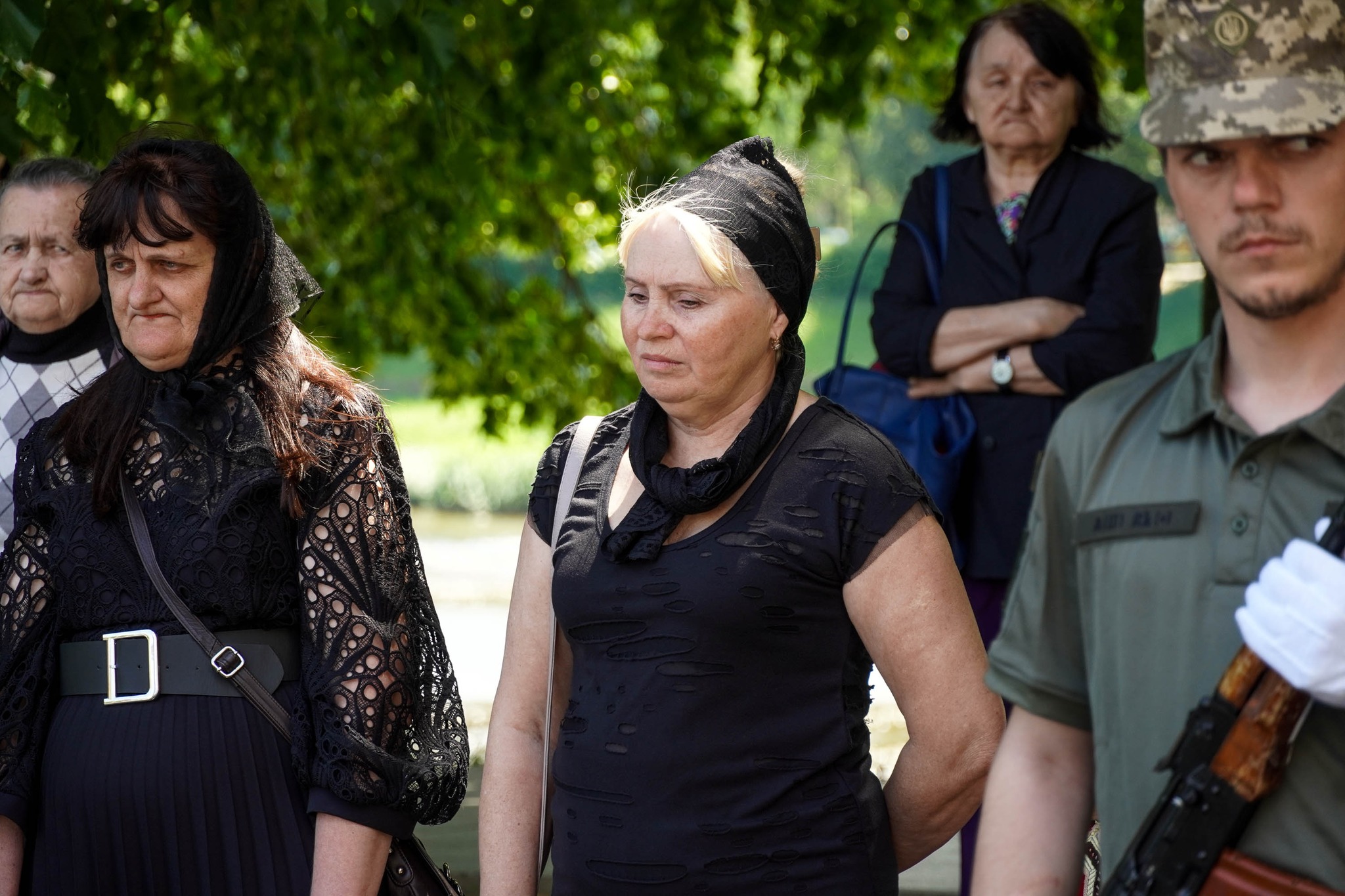 Прощання з військовим Михайлом Тіщенком в Ужгороді