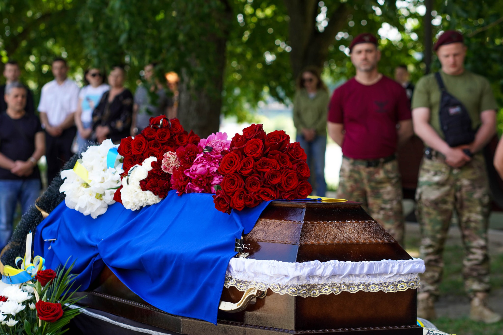 Прощання з військовим Михайлом Тіщенком в Ужгороді
