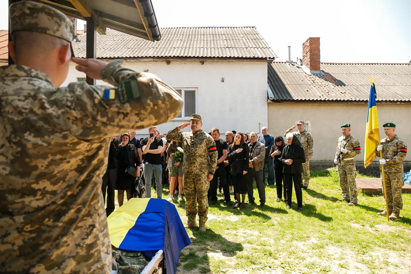 Прощання із прикордонником Михайлом Брезою на Ужгородщині