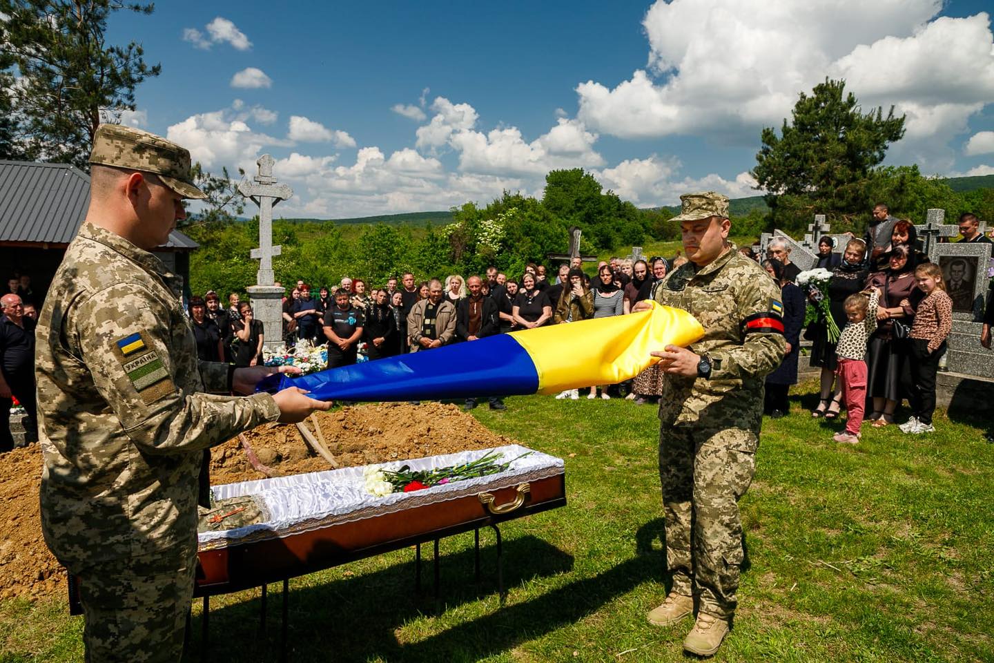 Прощання із прикордонником Михайлом Брезою на Ужгородщині