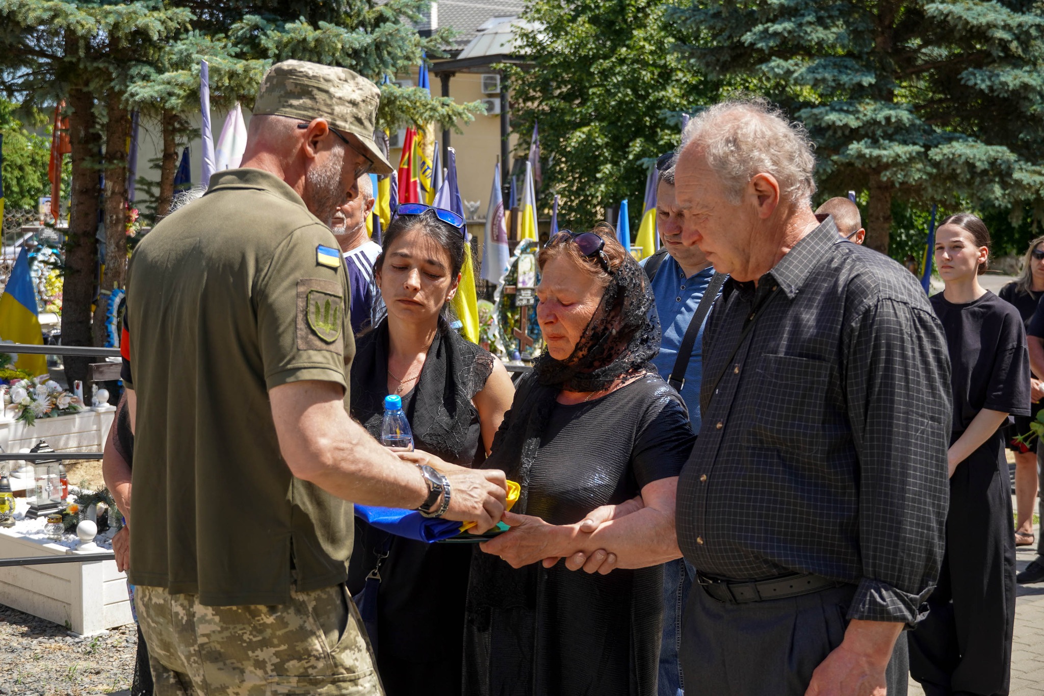 Прощання із полеглим військовим Олександром Янчієм в Ужгороді