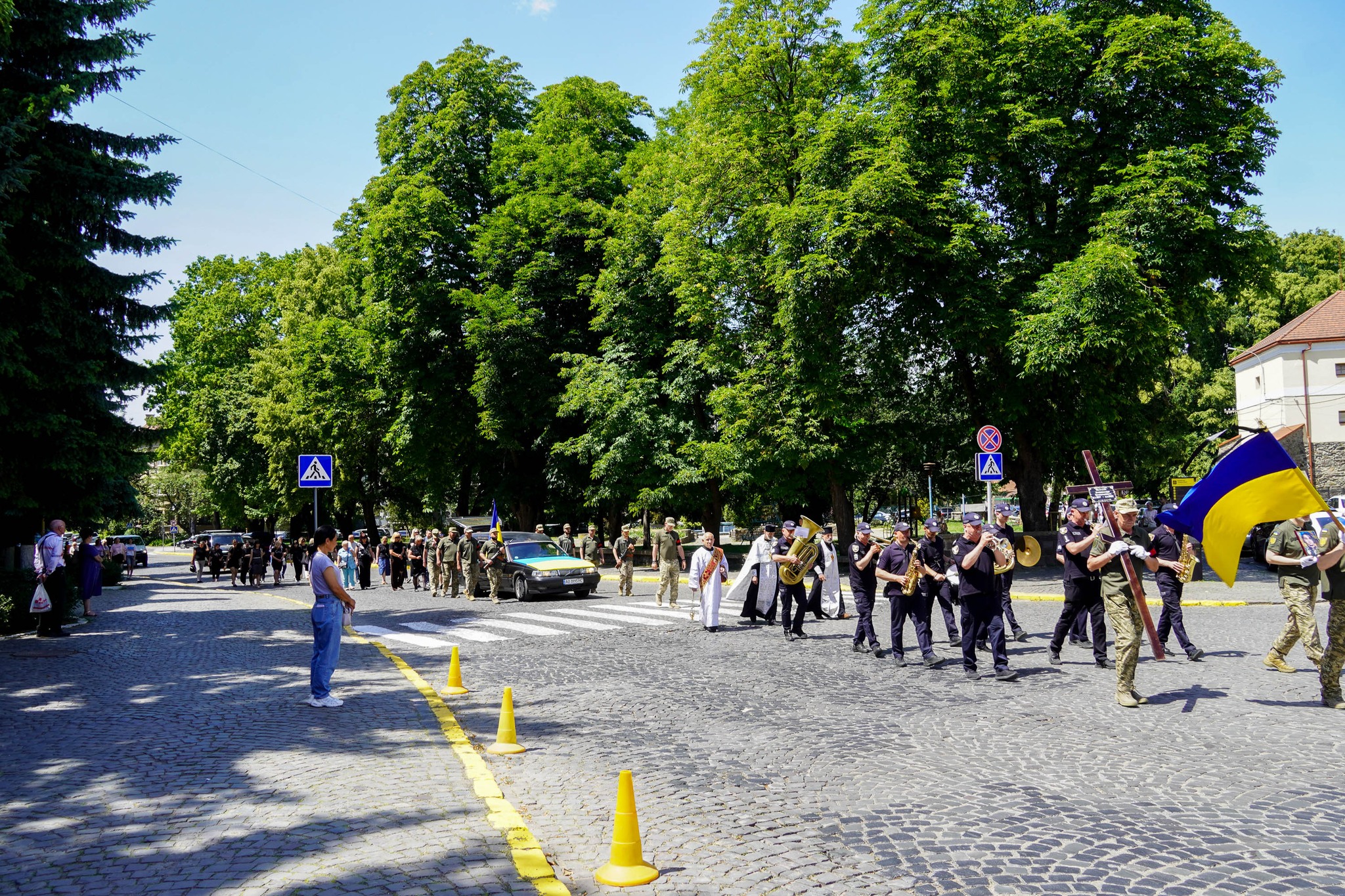 Прощання із полеглим військовим Олександром Янчієм в Ужгороді