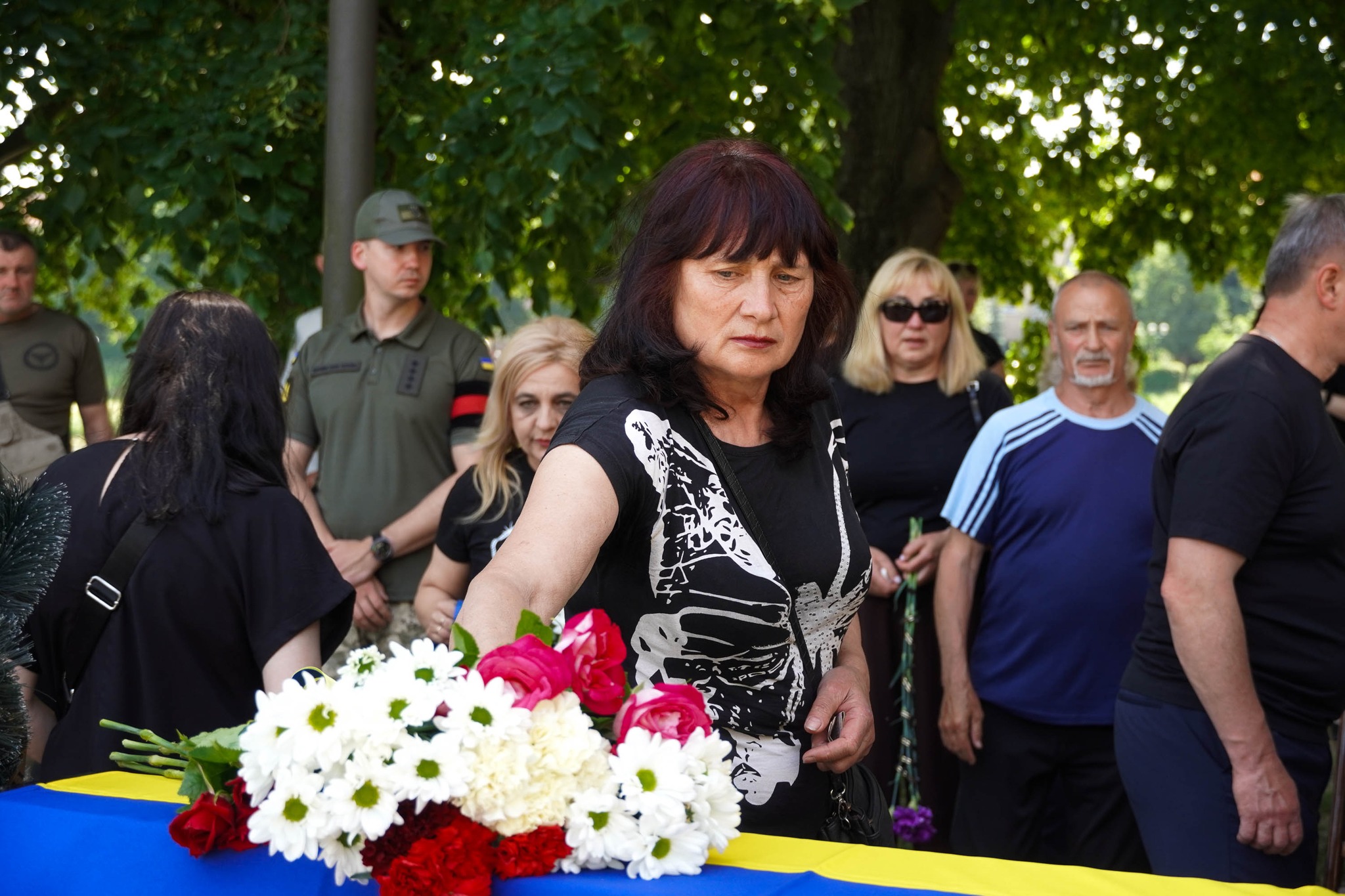 Прощання із полеглим військовим Олександром Янчієм в Ужгороді