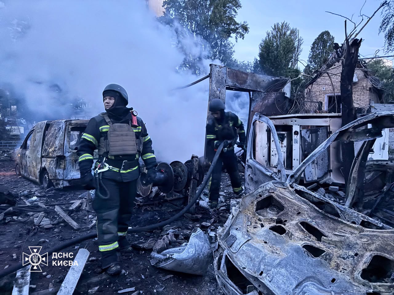 Наслідки російського обстрілу у Києві, 2 червня