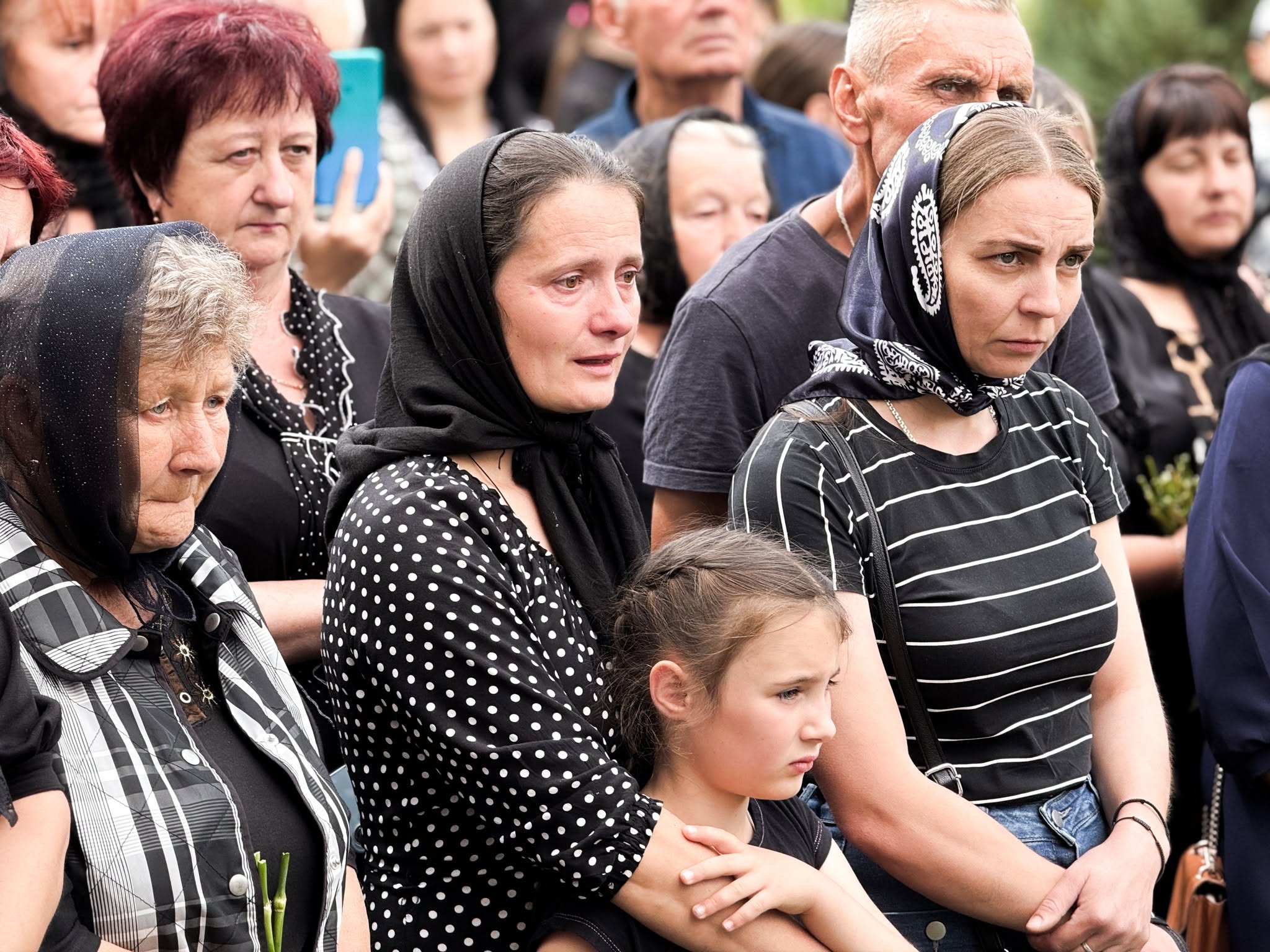 Прощання із полеглим воїном Василем Боговичем на Мукачівщині