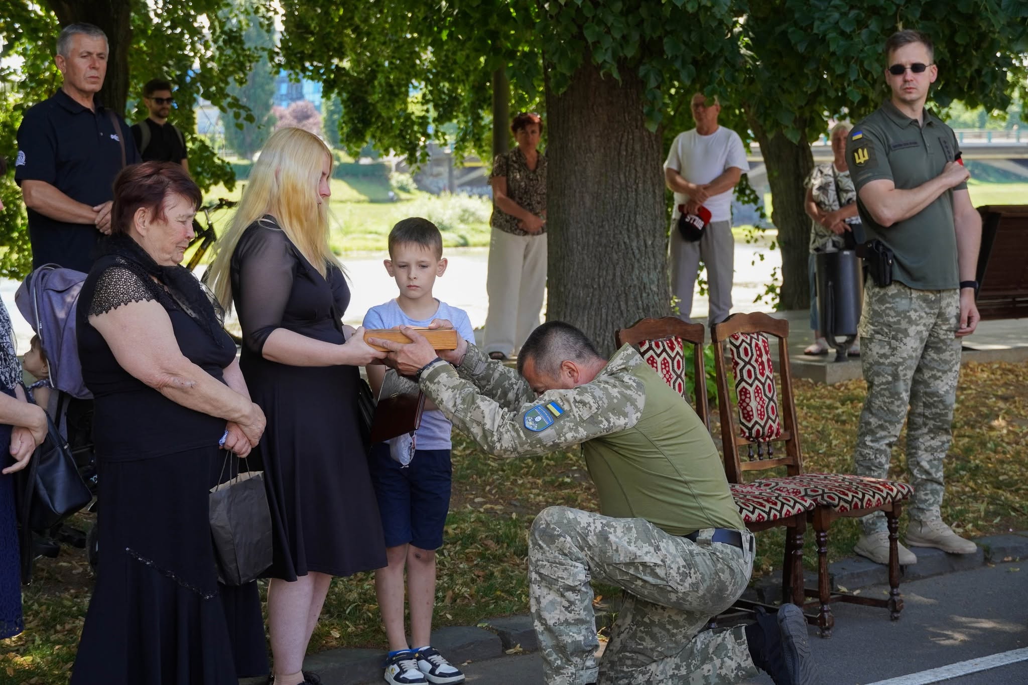 Прощання із полеглим воїном Едуардом Ного в Ужгороді