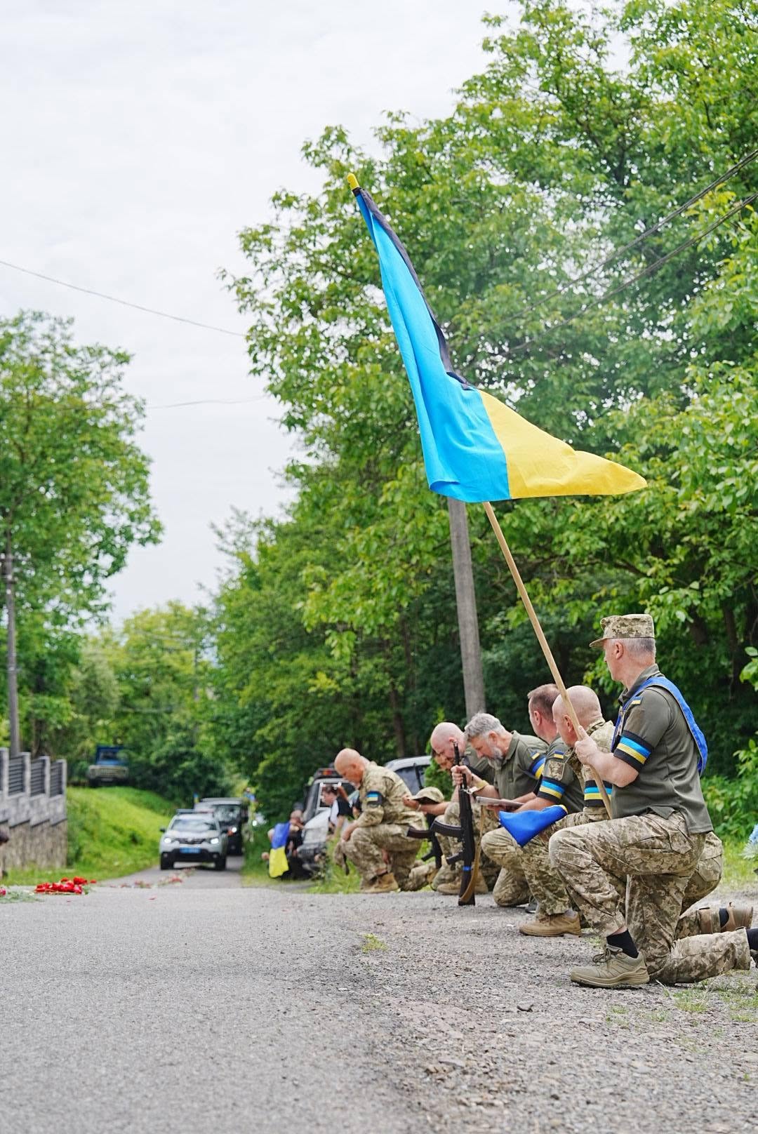 Прощання із полеглим воїном Іваном Ценкнером у Перечині