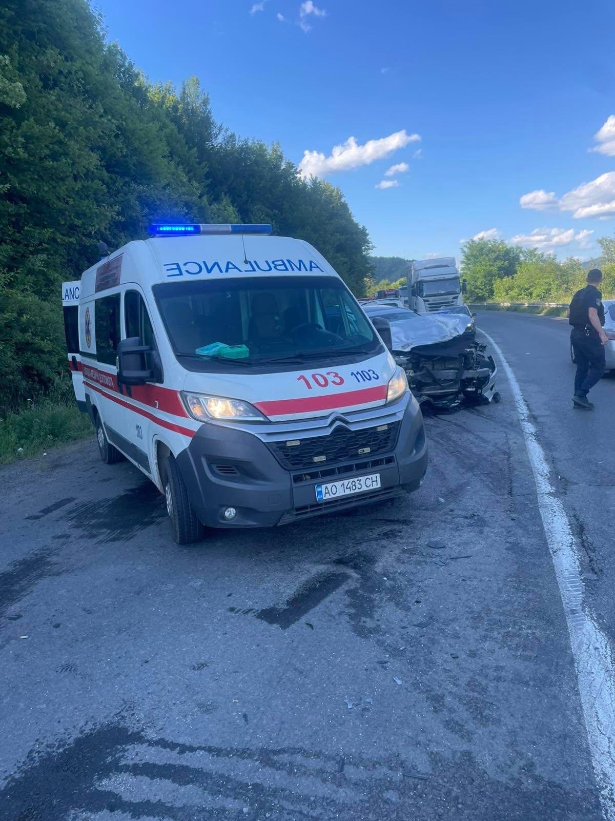 Наслідки ДТП на Свалявщині