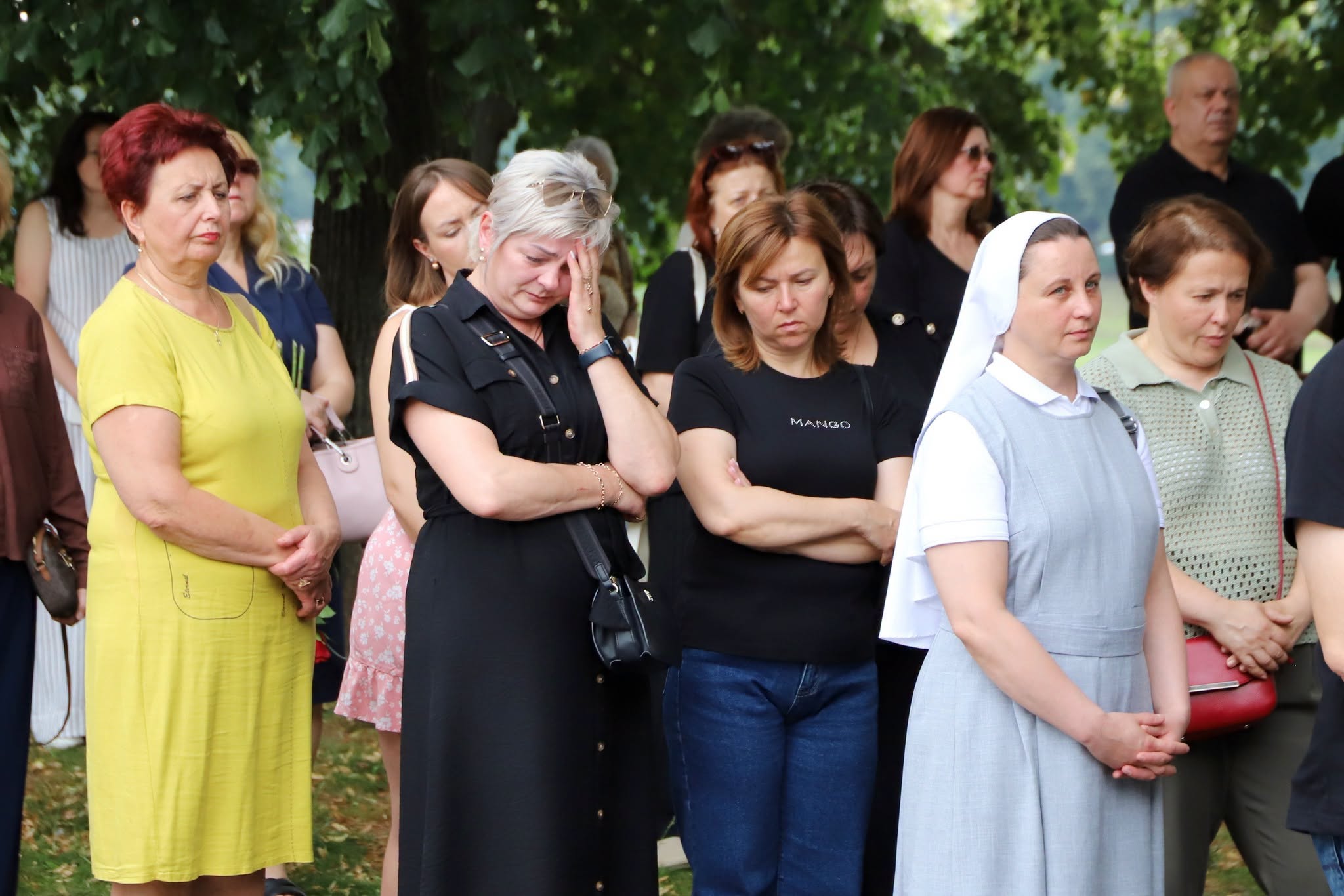 Прощання із полеглим воїном, лікарем-хірургом Олегом Наконечним в Ужгороді