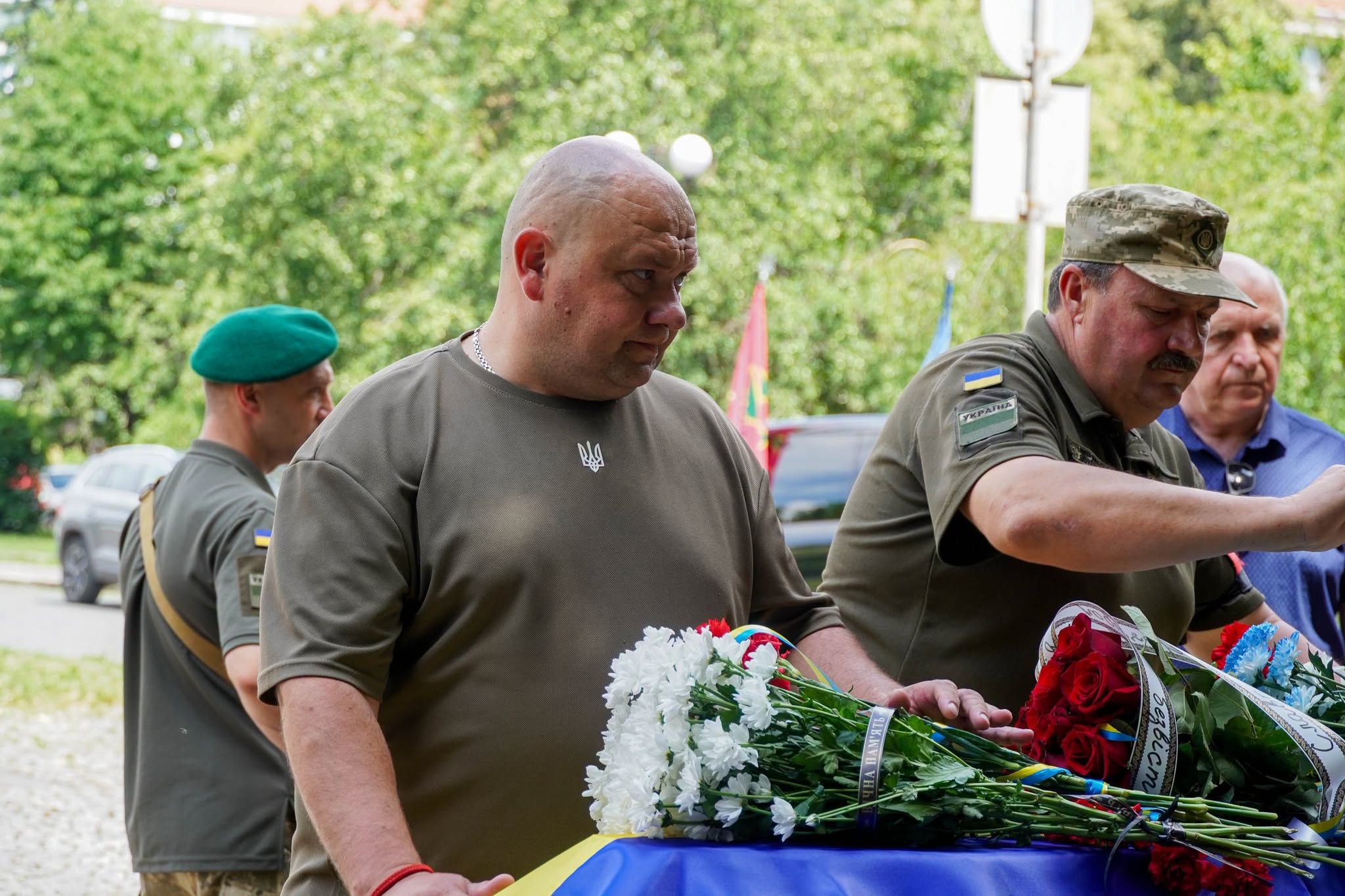 Прощання із полеглим прикордонником Ігорем Томіленком в Ужгороді