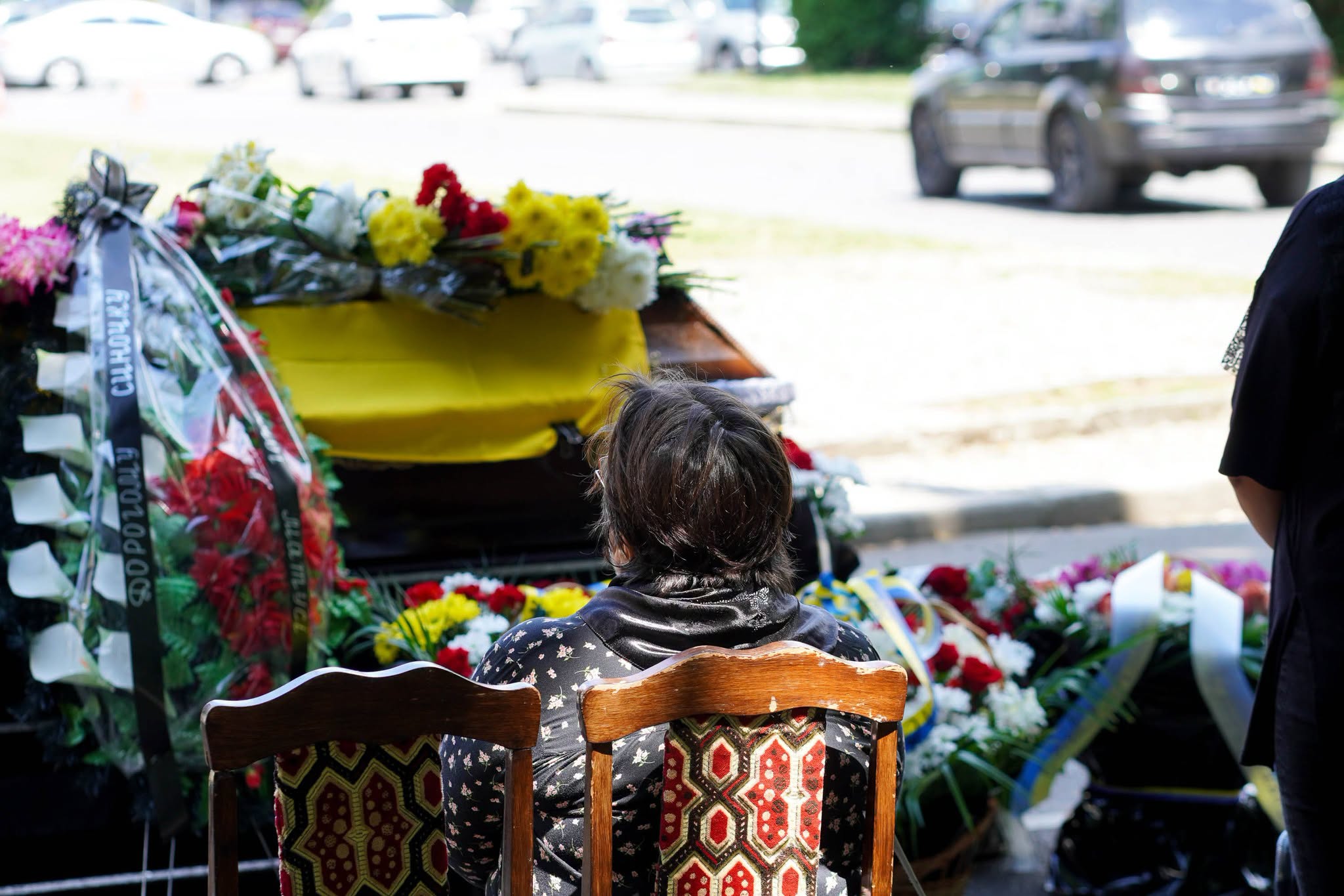 Прощання із полеглим воїном Сергієм Михайленком в Ужгороді