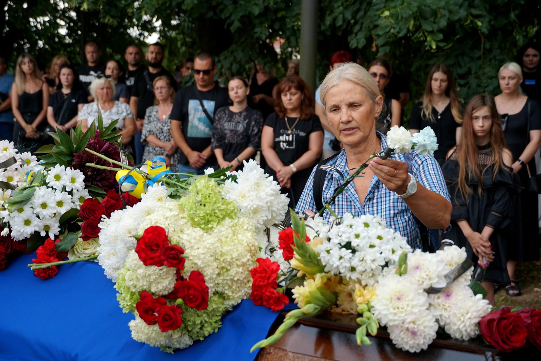 Прощання із полеглим воїном Іштваном Гуяном в Ужгороді