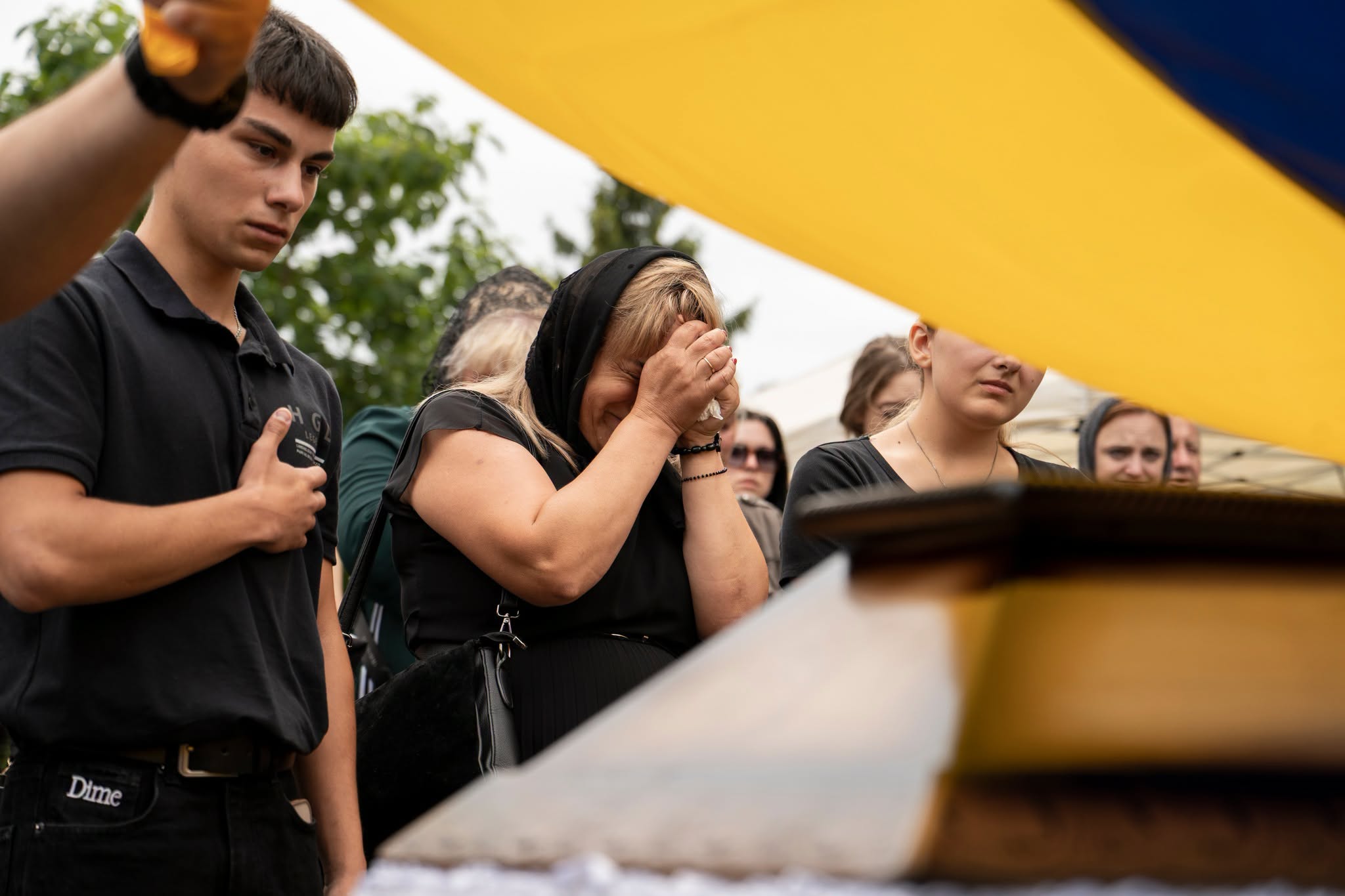 Прощання із полеглим воїном Віталієм Солоповим у Мукачеві