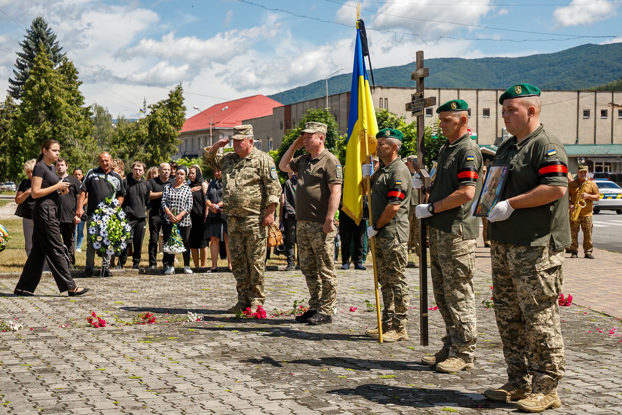 Прощання із прикордонником Олександром Бароном