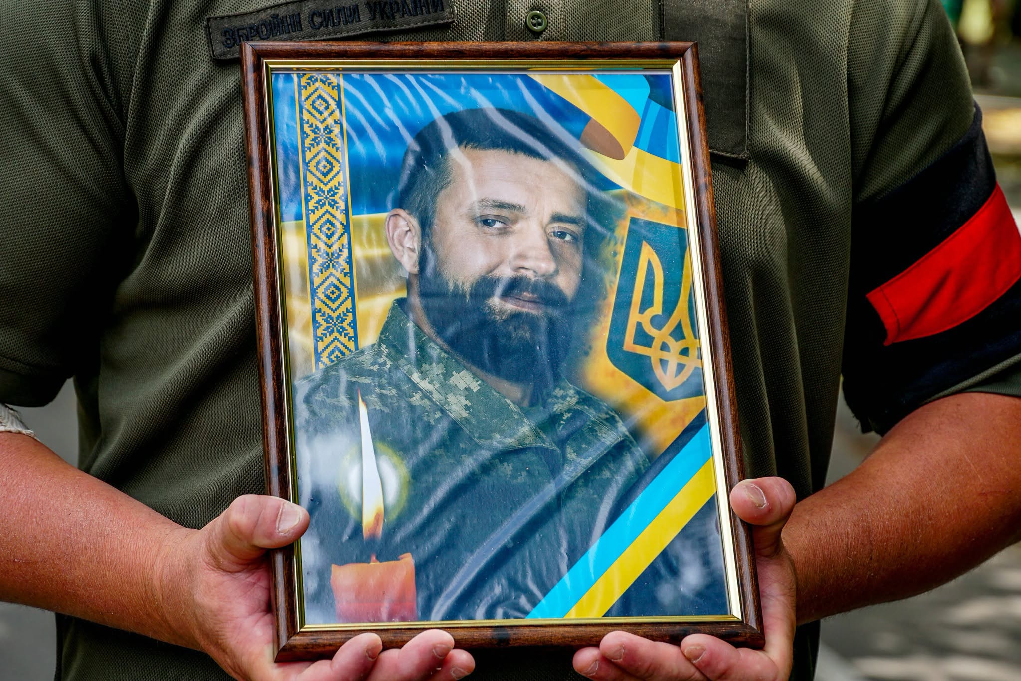 Прощання із полеглим воїном Василем Мартином в Ужгороді
