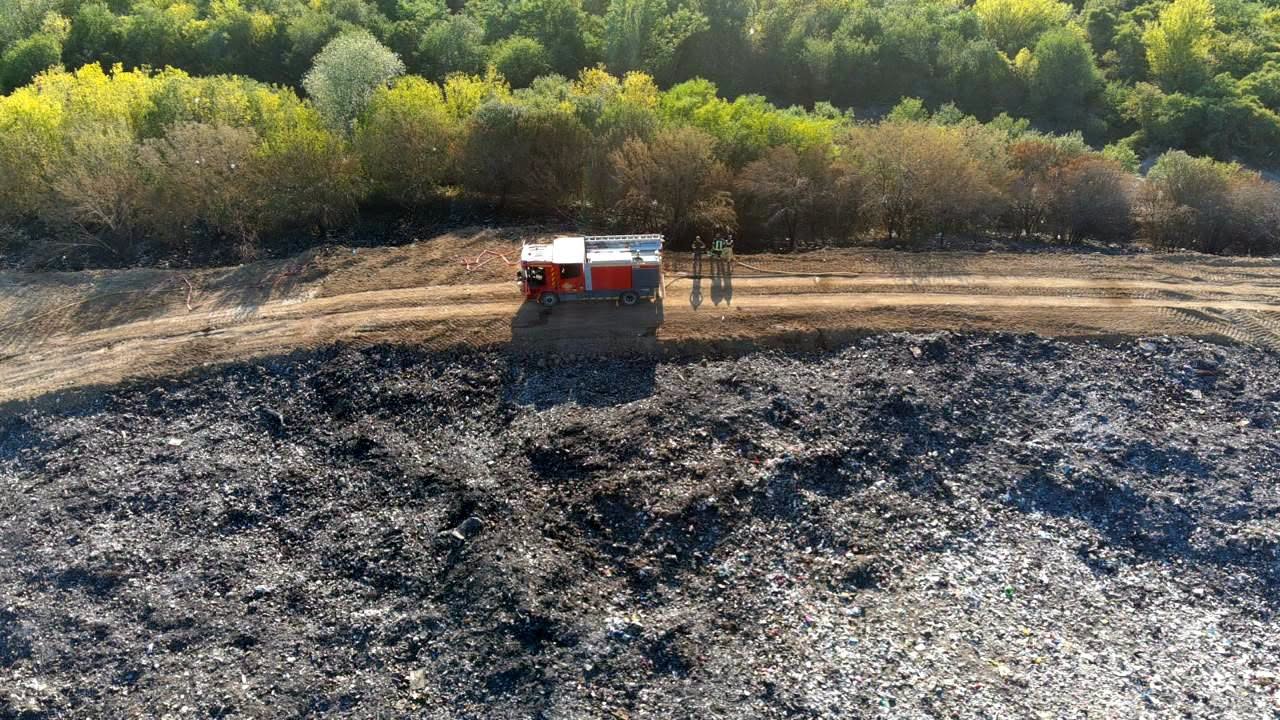 Пожежа на сміттєзвалищі у Берегові