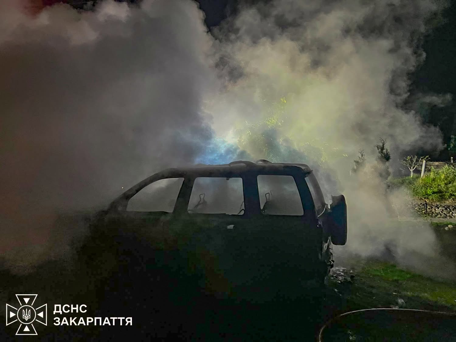 Загорання авто у Міжгірʼї