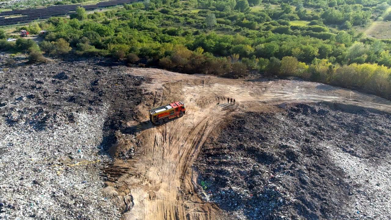 Пожежа на сміттєзвалищі у Берегові