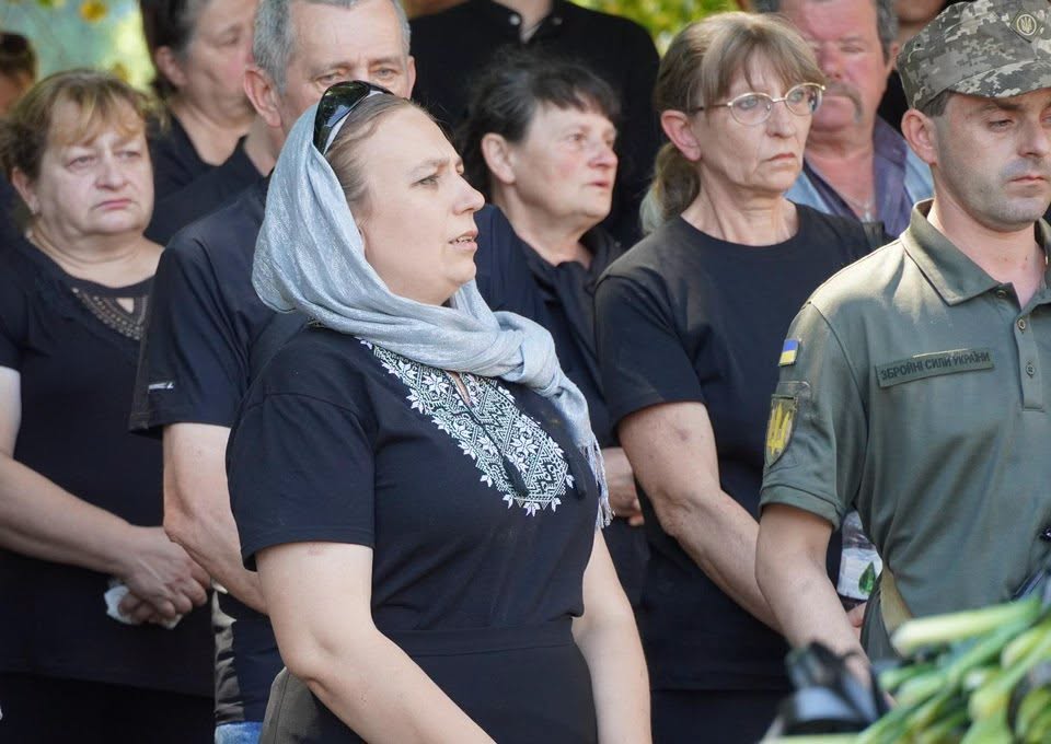 Прощання із воїном Володимиром Рогачем в Ужгороді