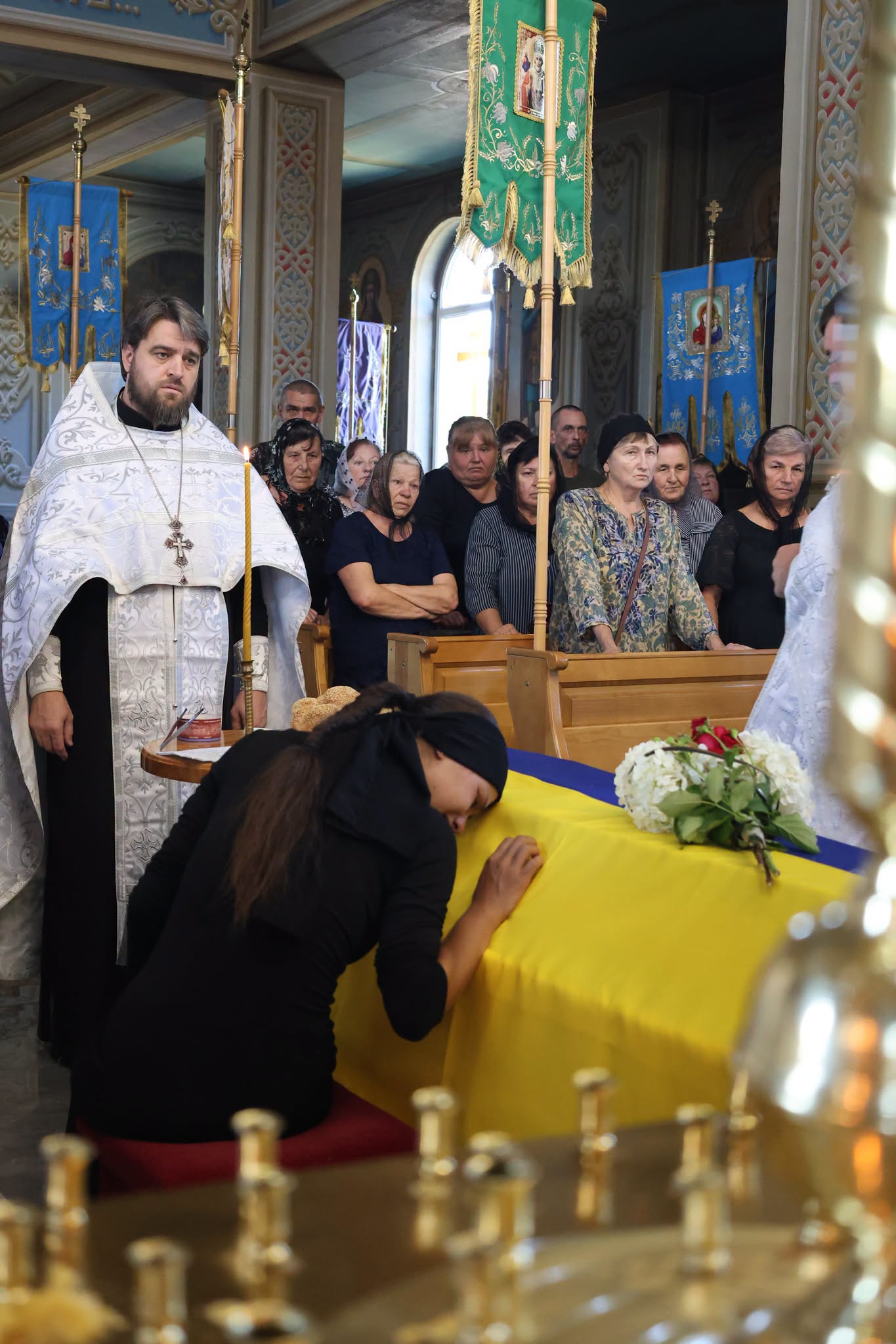 Прощання із полеглим воїном Андрієм Боршошем