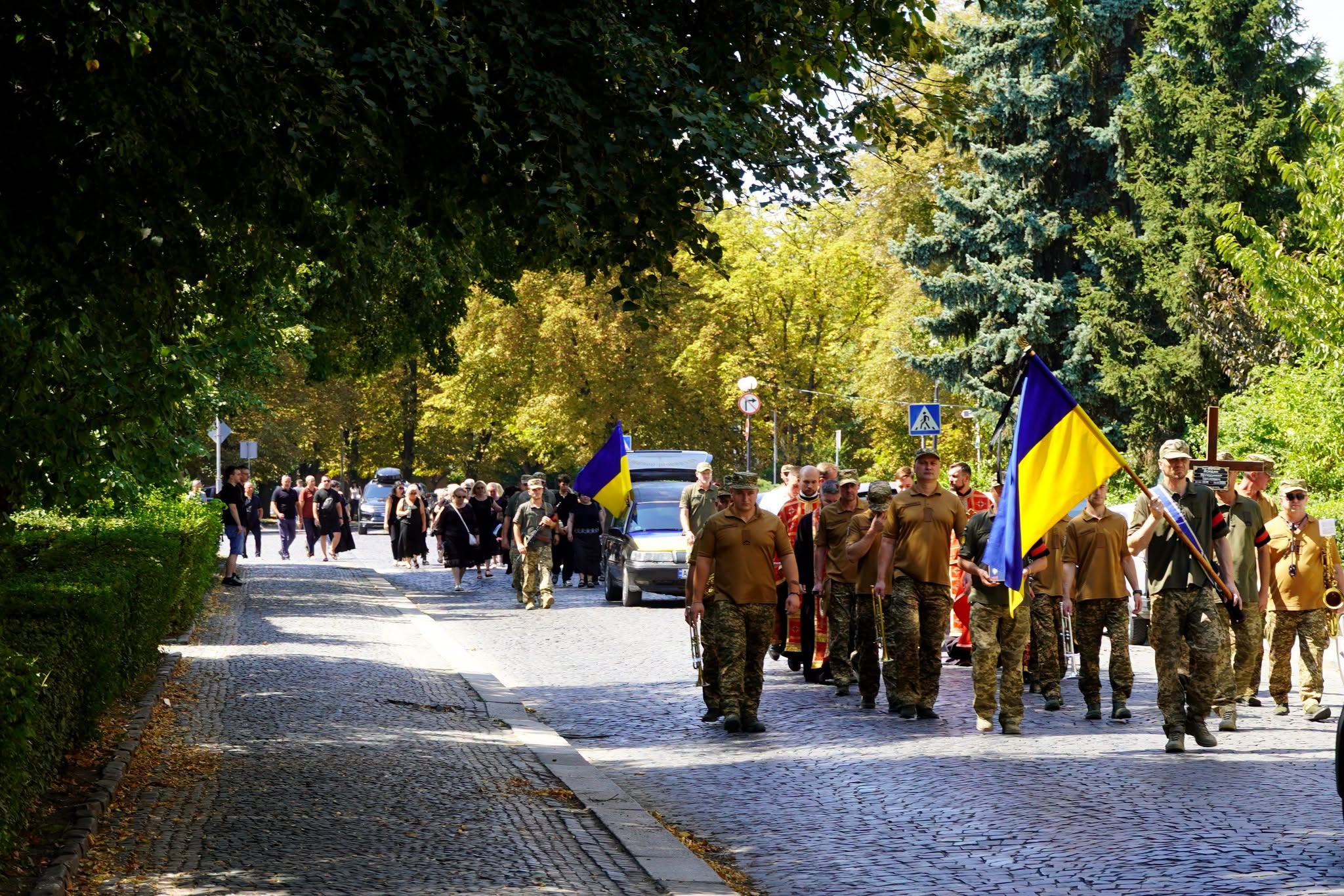 Прощання із полеглим воїном Володимиром Йорданом в Ужгороді