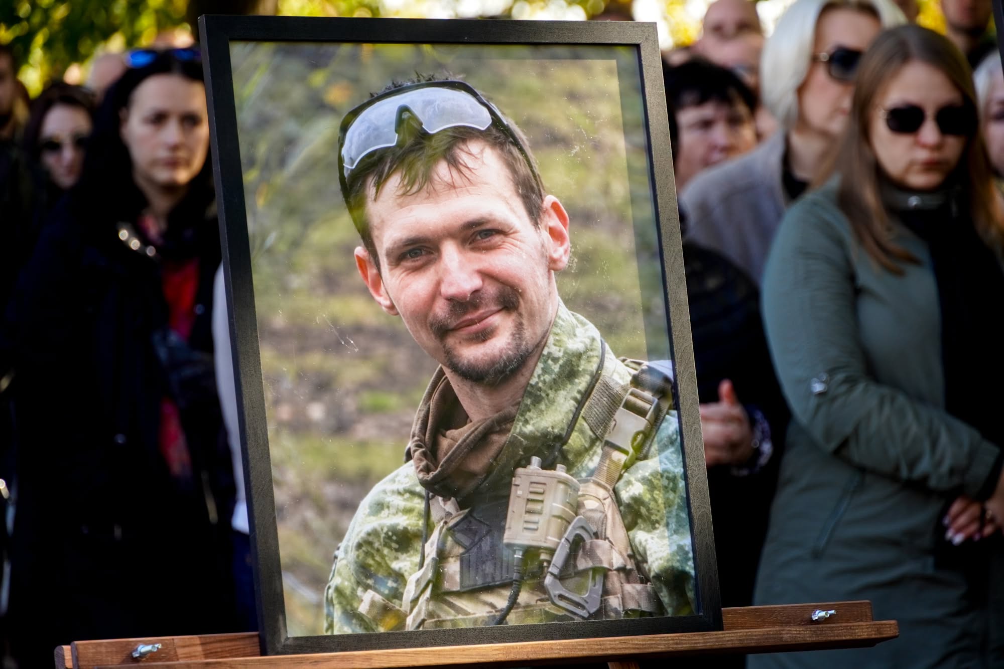 Прощання із полеглим захисником Володимиром Славичем в Ужгороді
