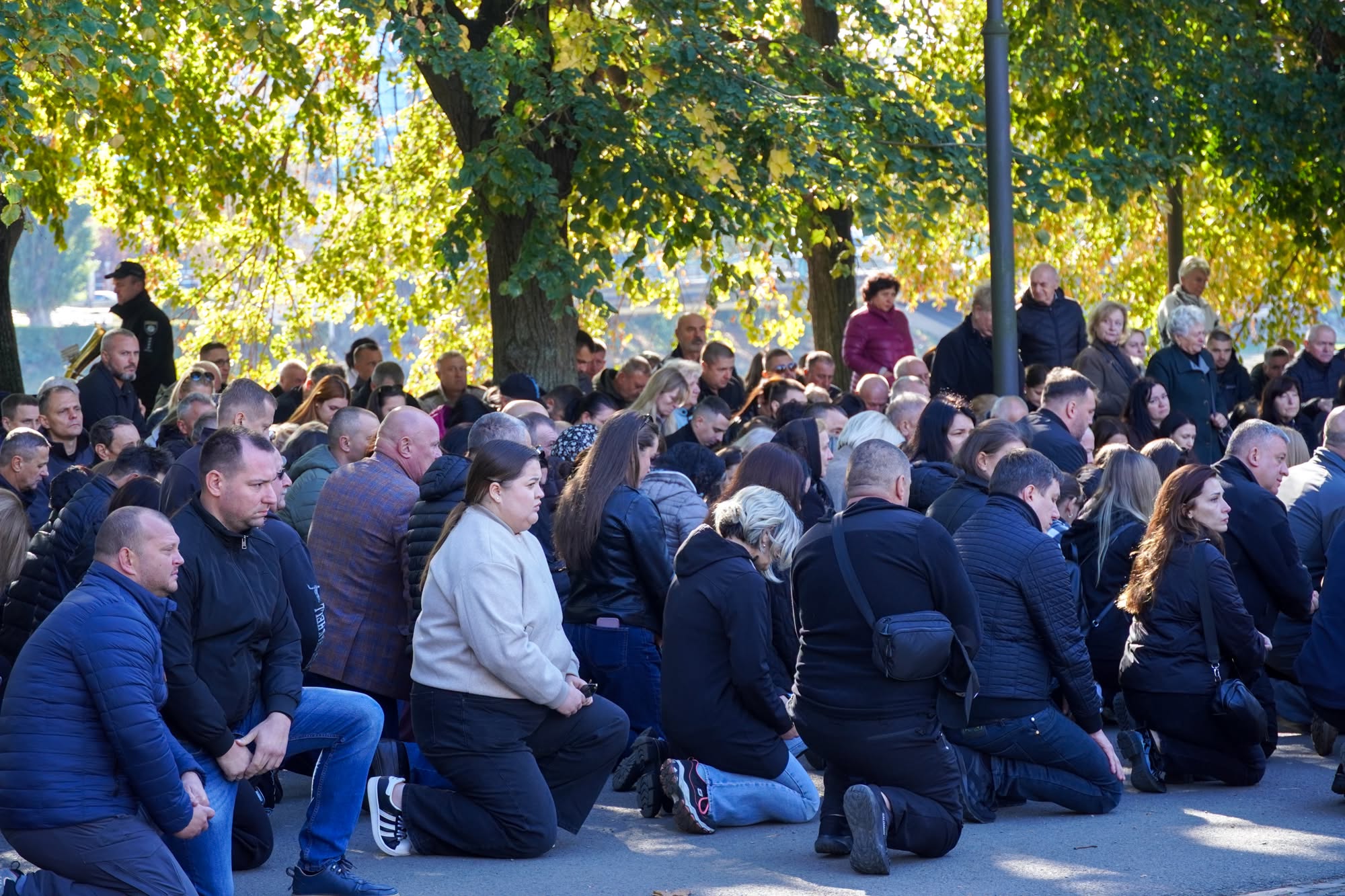 Прощання із полеглим захисником Володимиром Славичем в Ужгороді