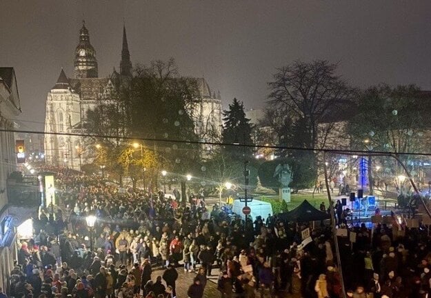 мітинги у Кошице, фото Korzár Košice