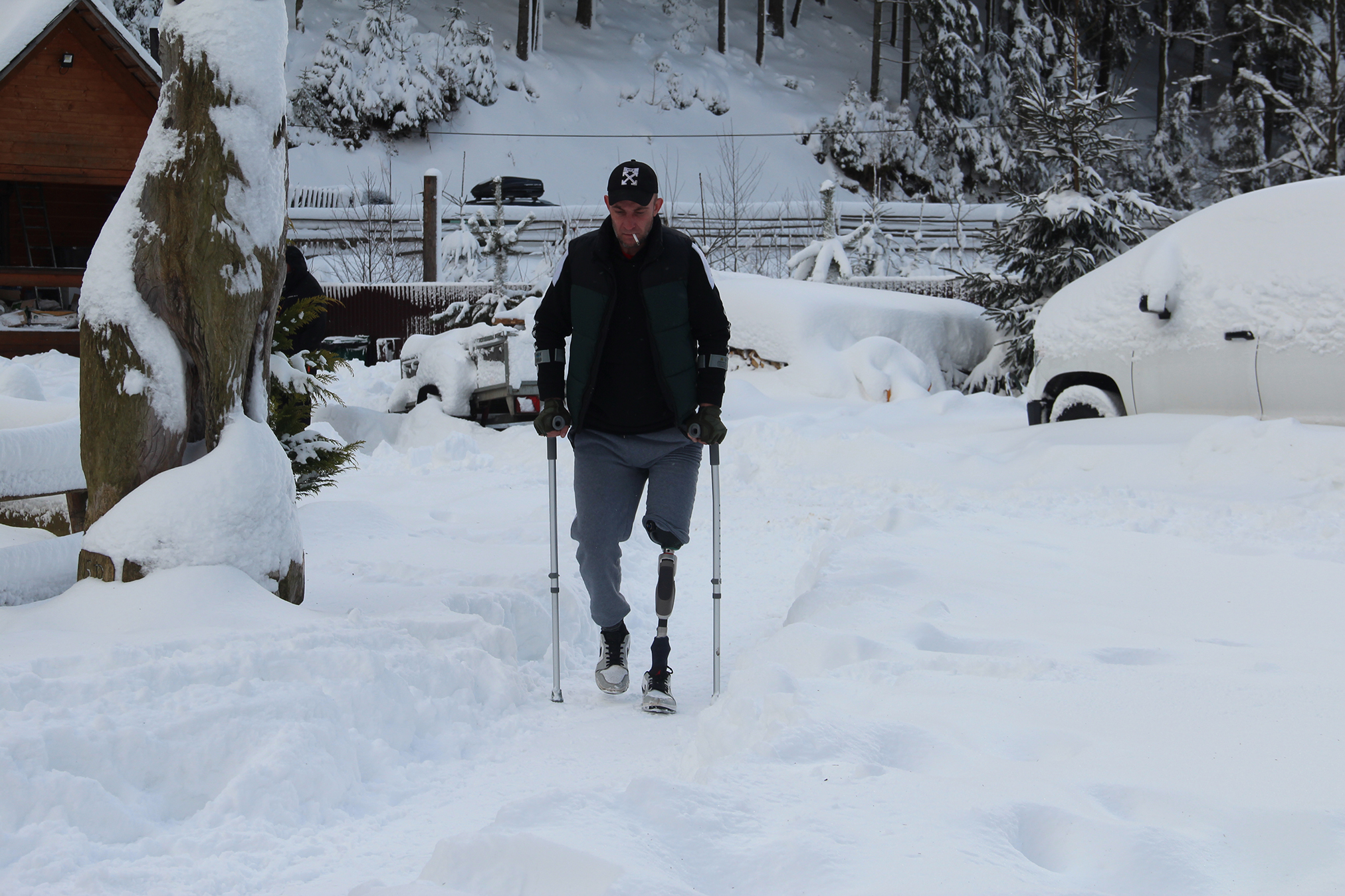 Учасник поїздки у Карпати