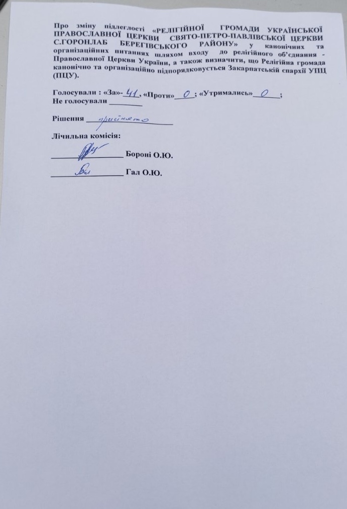 статут церковної громади