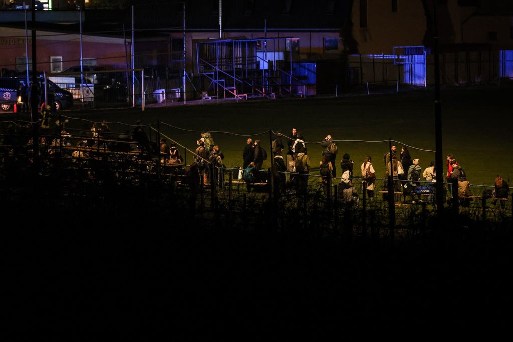 Місце зіткнення поїздів біля Братислави