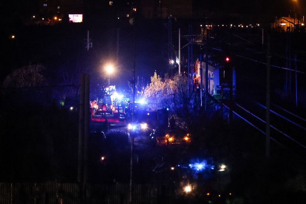 Місце зіткнення поїздів біля Братислави